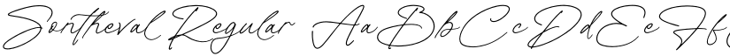 Sontheval Regular font