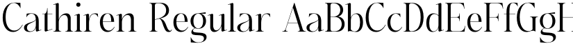 Cathiren Regular font