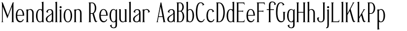 Mendalion Regular font