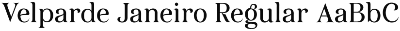 Velparde Janeiro font download