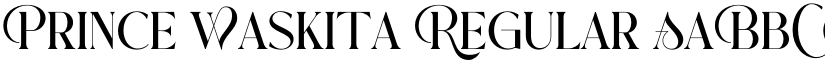 Prince Waskita Regular font