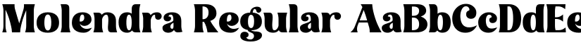 Molendra Regular font