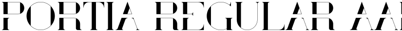 Portia Regular font