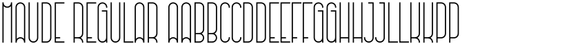Maude Regular font