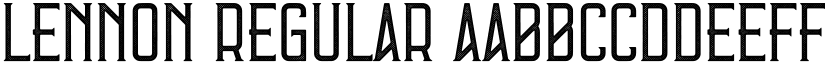 Lennon Regular font