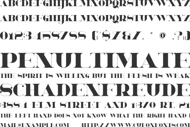 Leighton font preview