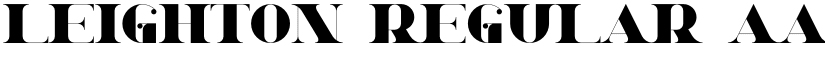 Leighton Regular font