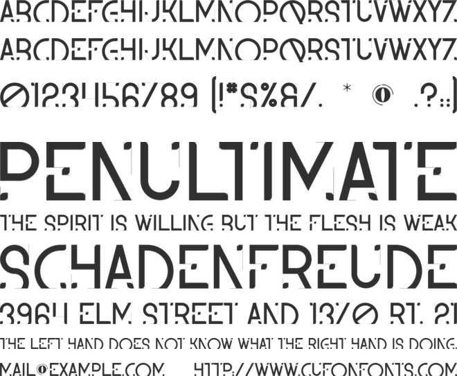 Keira font preview