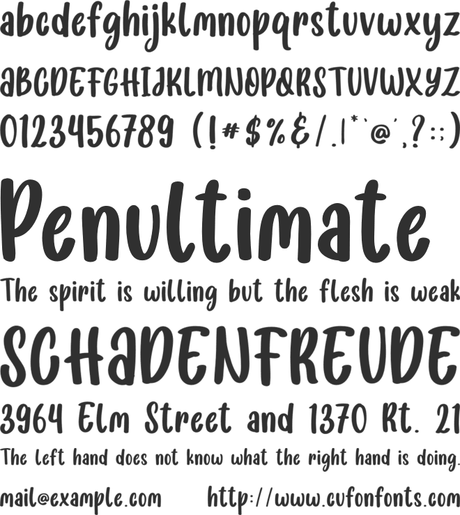SMILE EVERYDAY font preview