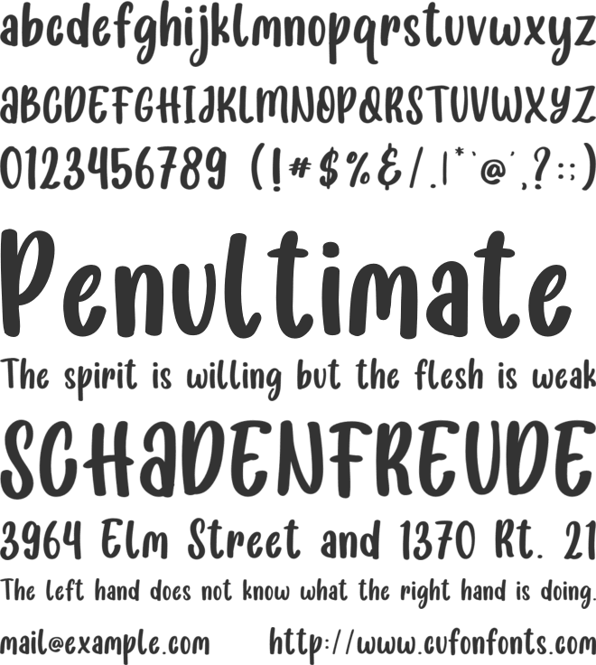 SMILE EVERYDAY font preview