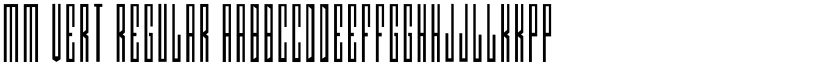 MM Vert Regular font