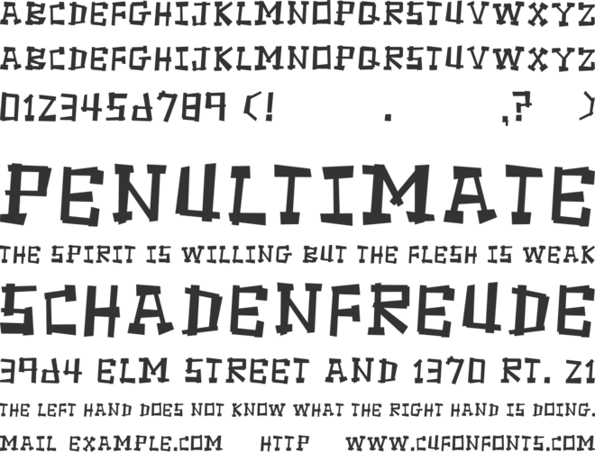FunkyWestern font preview