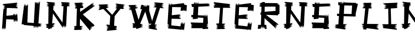 FunkyWesternSplinter Regular font