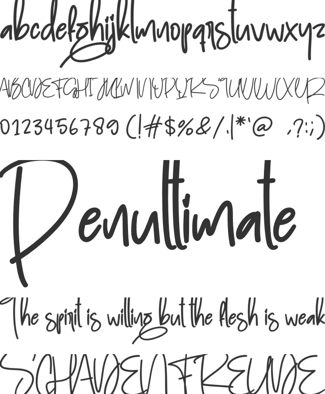 Baby Hungry font preview