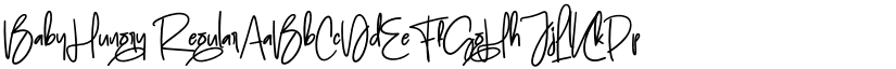 Baby Hungry Regular font