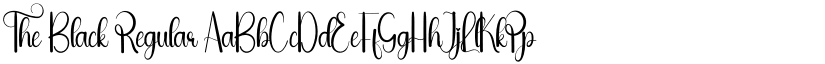 The Black Regular font