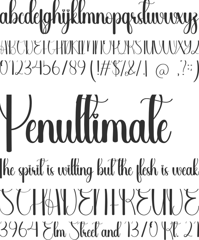 Funny font preview