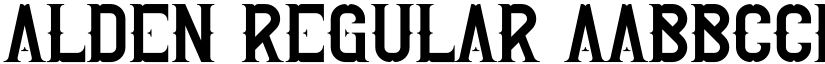 Alden Regular font