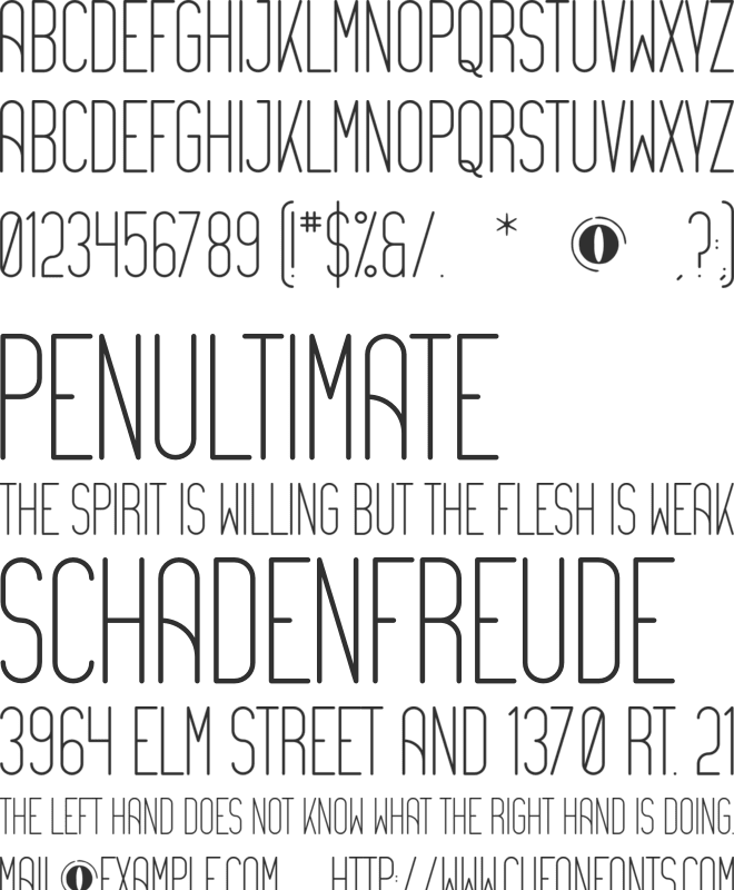 Wilde font preview
