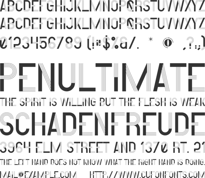 Stormi font preview
