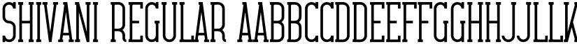 Shivani Regular font