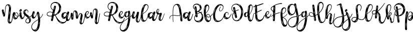 Noisy Ramen Regular font
