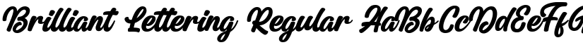 Brilliant Lettering Regular font