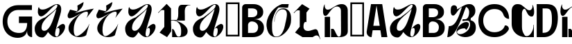 Gattaka Bold font
