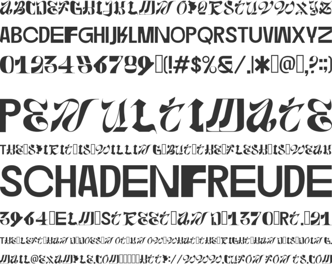 Gattaka font preview