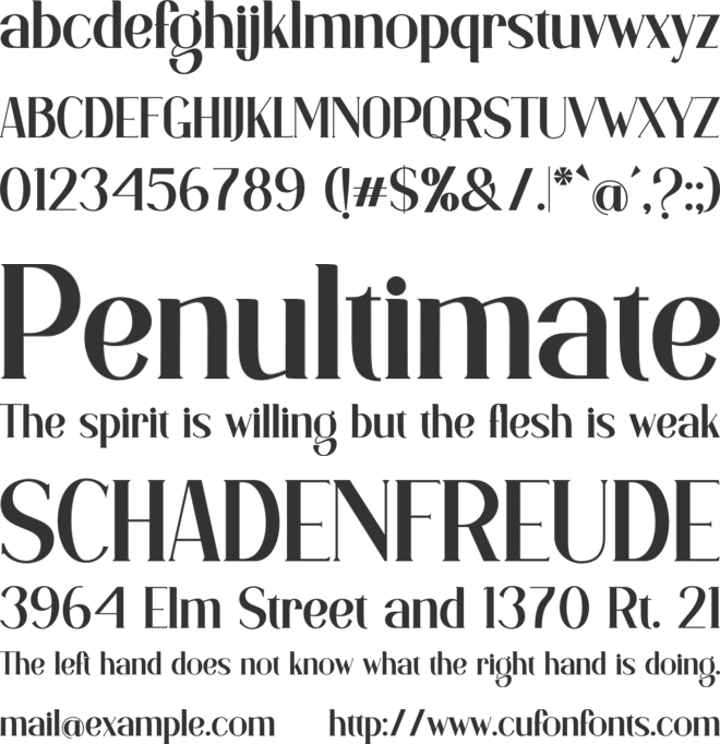 Goolage font preview