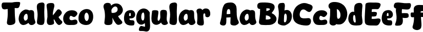 Talkco Regular font