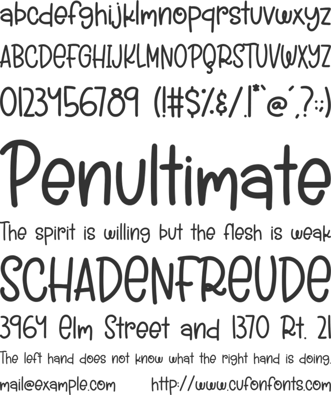 Winter Wishes font preview