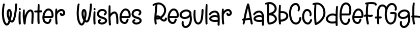 Winter Wishes Regular font