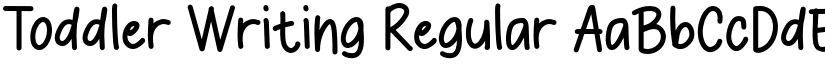 Toddler Writing Regular font