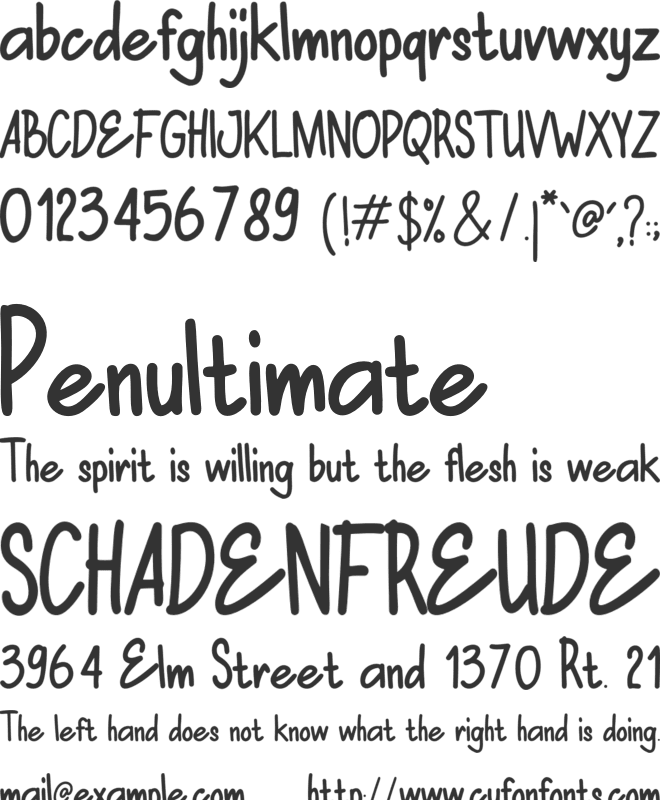 MATTEHEK FREE font preview