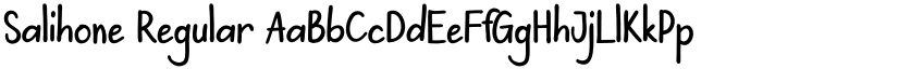 Salihone Regular font