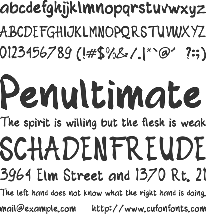 Greattool font preview