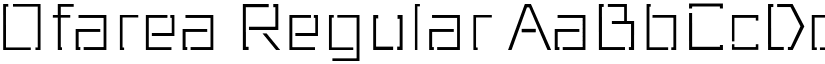 Ofarea Regular font