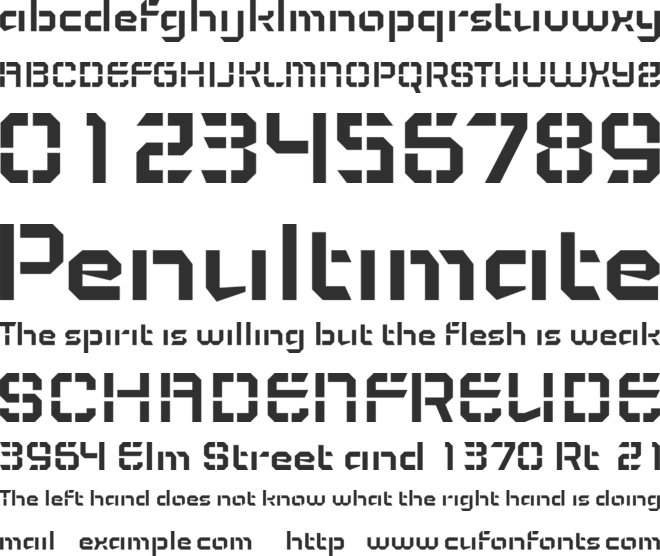 ofminim font preview