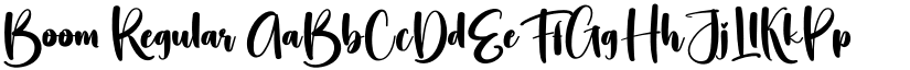 Boom Regular font