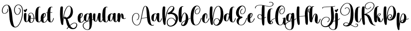 Violet Regular font