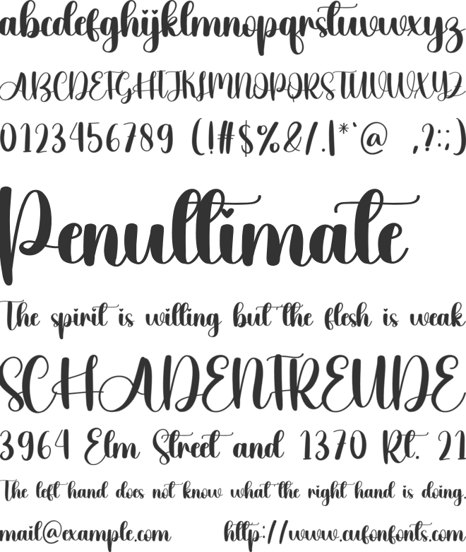 Simple Halloween font preview