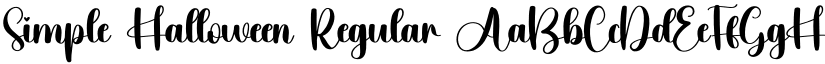 Simple Halloween Regular font