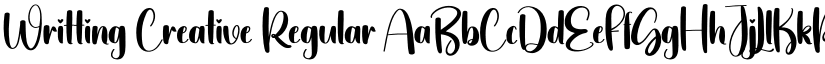 Writting Creative Regular font