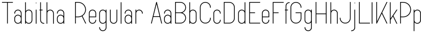 Tabitha Regular font