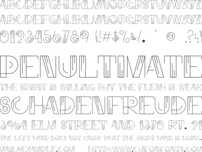 Shenandoah font preview