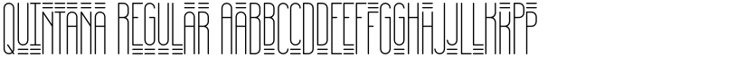 Quintana Regular font
