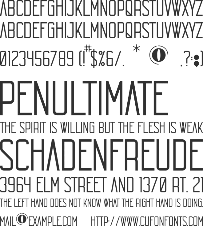 Prudence font preview