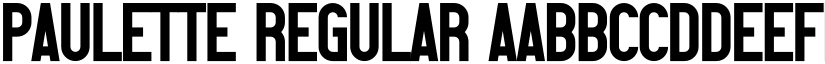 Paulette Regular font