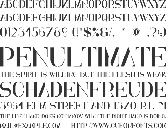 Ottilie font preview